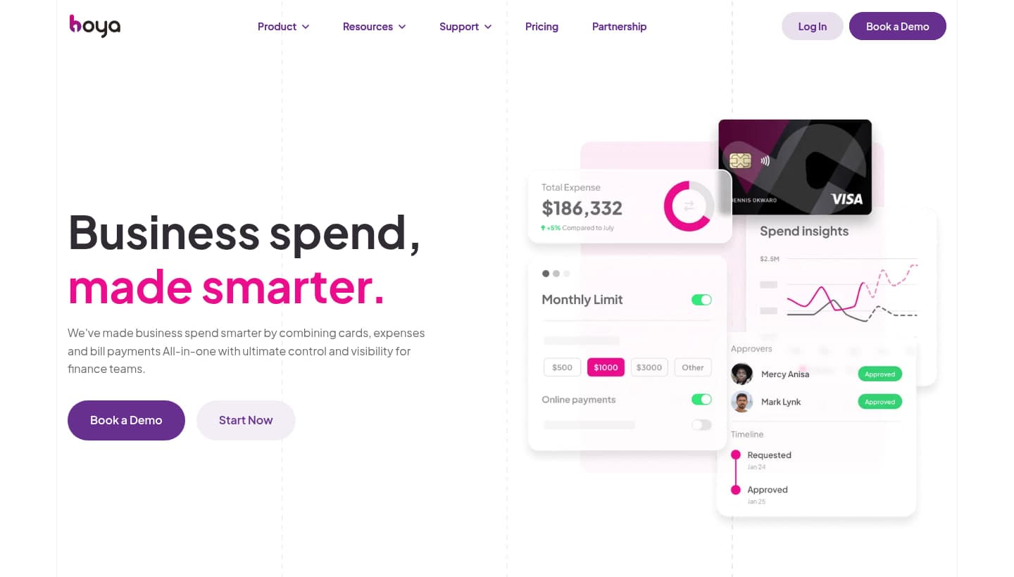 Boya: expense cards that speak mobile money and Visa